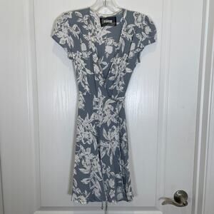 Reformation Blue and White Floral Mini Dress